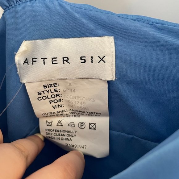 After Six Blue Dress - Picture 3 of 5